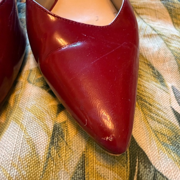 Sole Society Women's Burgundy Block Heels - Picture 4 of 4